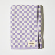 BATH TOWEL IN LILAC CHECK – House of Nunu