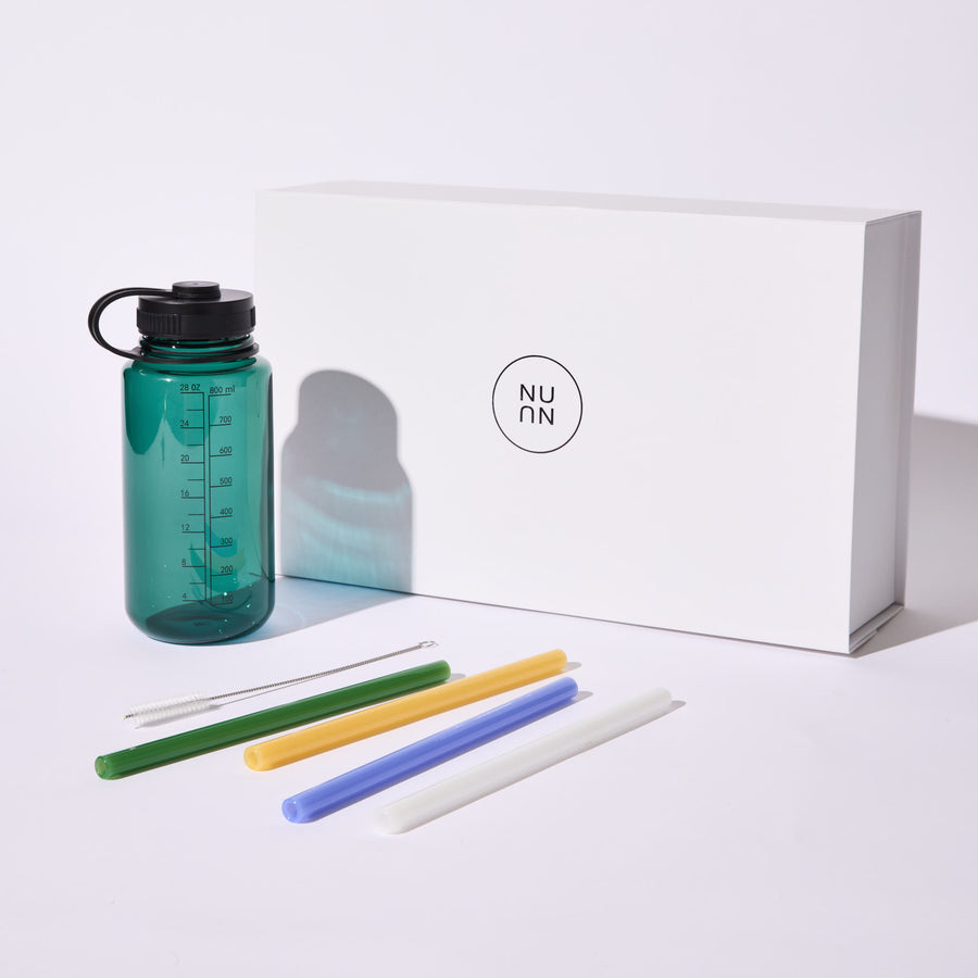 SIPPY STRAWS + SWEATY DRINK BOTTLE GIFT SET